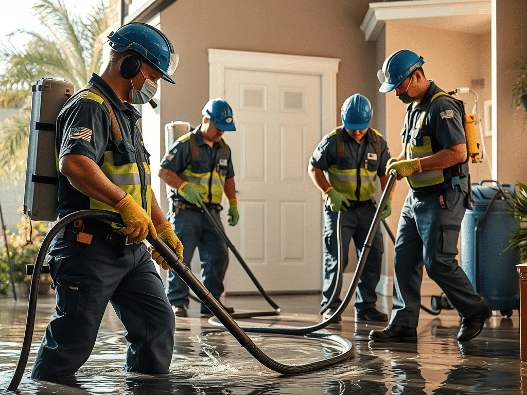 24/7 Emergency Water Damage Restoration in Bay Terraces, San Diego - San Diego Flood Services providing professional sewage cleanup and structural drying in 92139.